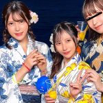 ナンパDe宅飲み！浴衣美女の可愛らしさに興奮した男達は生チン中出しSEXとヤりたい放題！？【るる/ゆい/あかり/ひなこ】Ver.あかり＆ひなこ